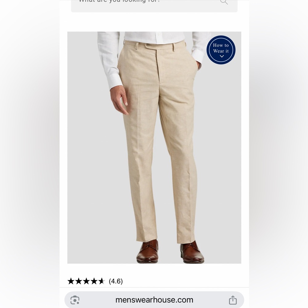 Men's Linen Dress Pants